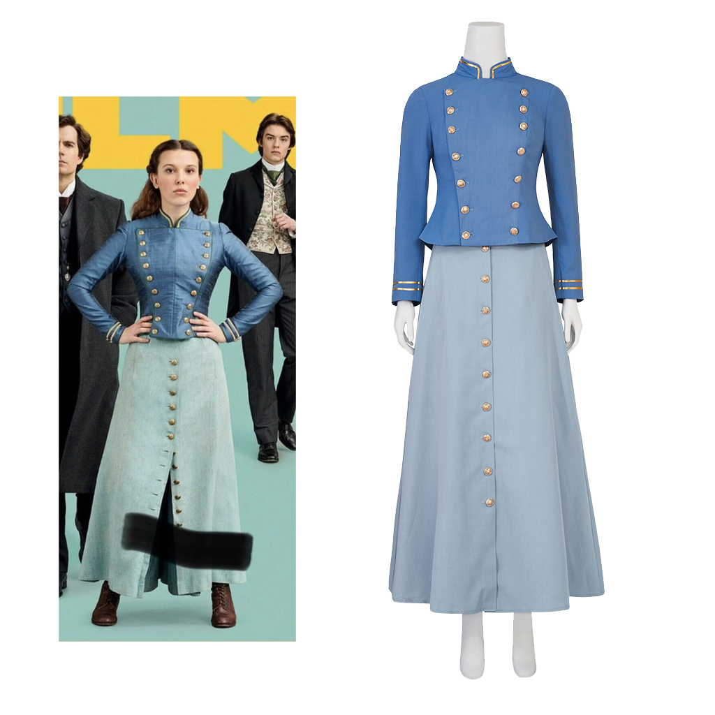Vintage Victorian Fashion - Film Cosplay Enola Holmes 2 Cosplay