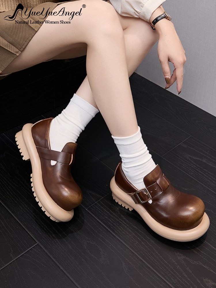 Vintage Fashion Style - İngiliz Tarzı Vintage Sığır Derisi Hakiki