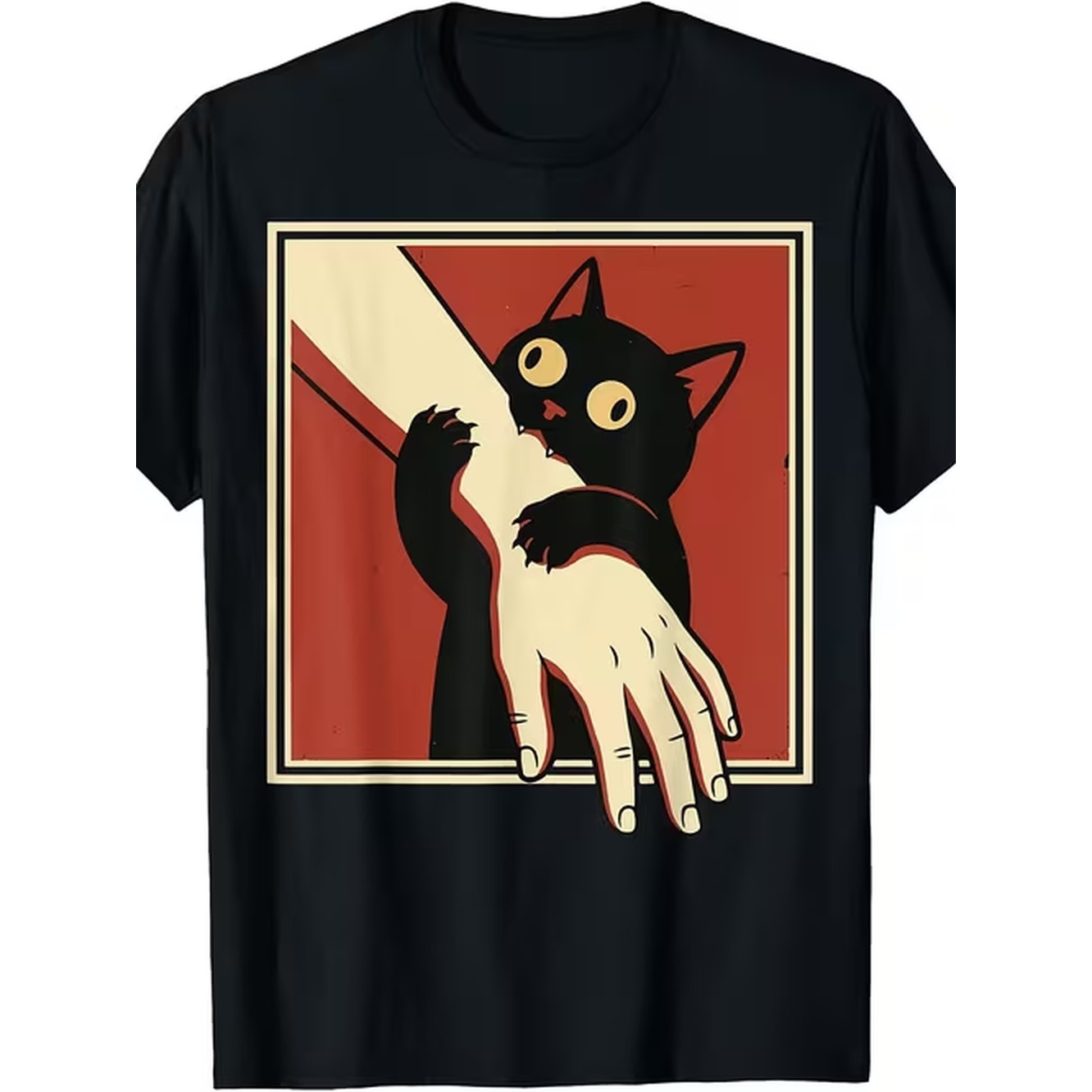 Vintage Fashion Retro Outfit - Ürün resmi: Retro kedi kolunu ısırıyor