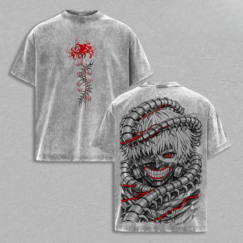 Vintage Fashion Tokyo - Manga Kaneki Ken Retro Tişört Tokyo