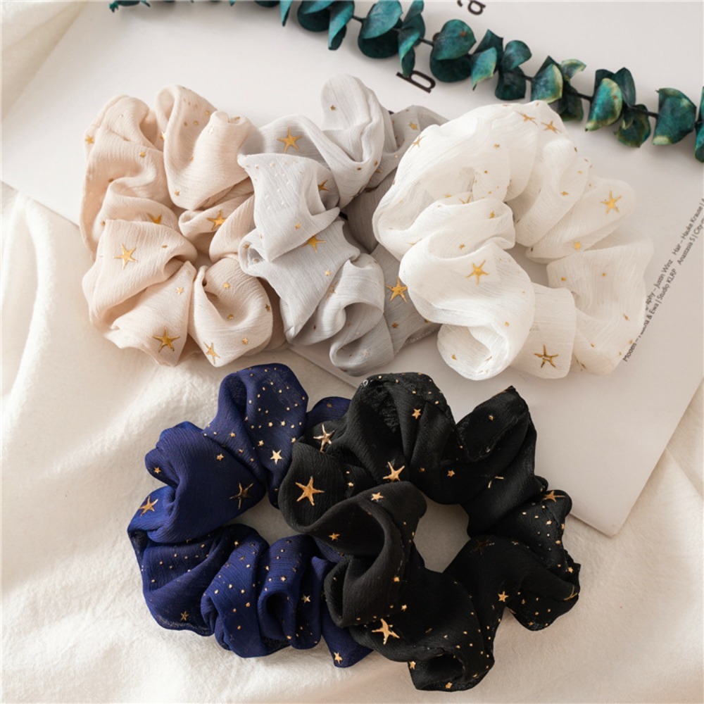 Vintage Fashion Looks - 1/5 adet Baskı Scrunchie Rüya gibi