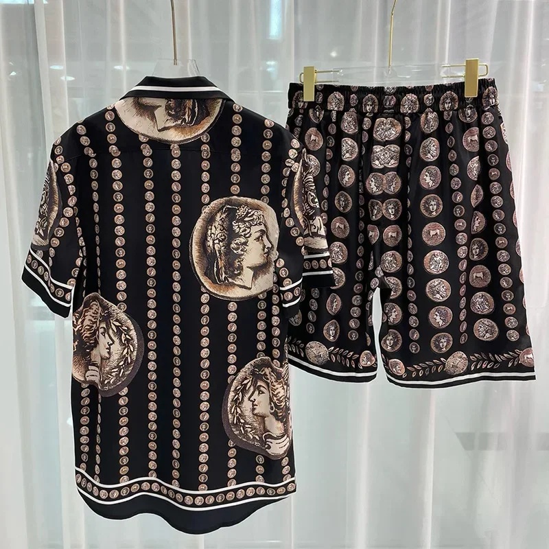 Vintage Victorian Fashion - Ropa Hombre Kraliyet Lüks Erkek Gömlek