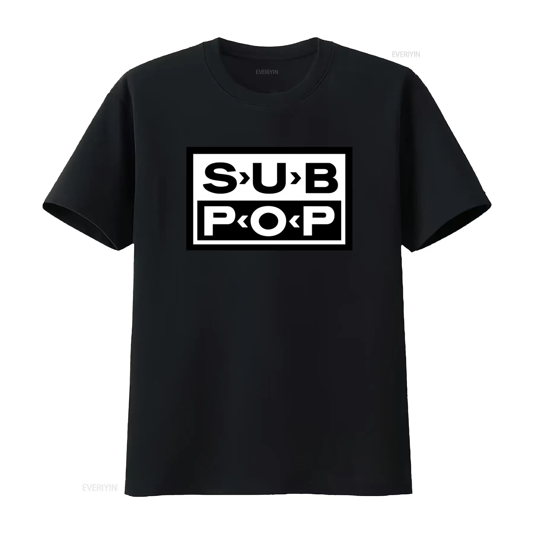 Sub Pop Logolu Tişört Siyah Be - Vintage Fashion Style Men incelemesi ve fiyatı