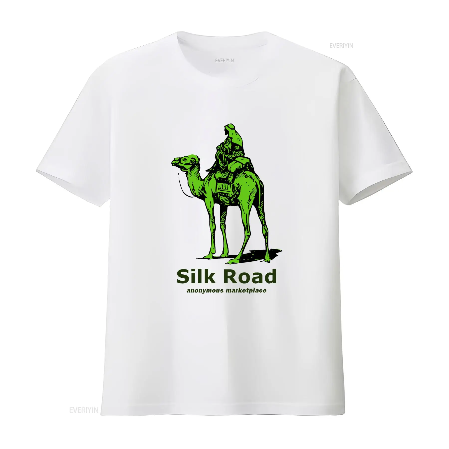 İpek Yolu Tişörtü Retro Yeşil  - Vintage Fashion Style Men incelemesi ve fiyatı