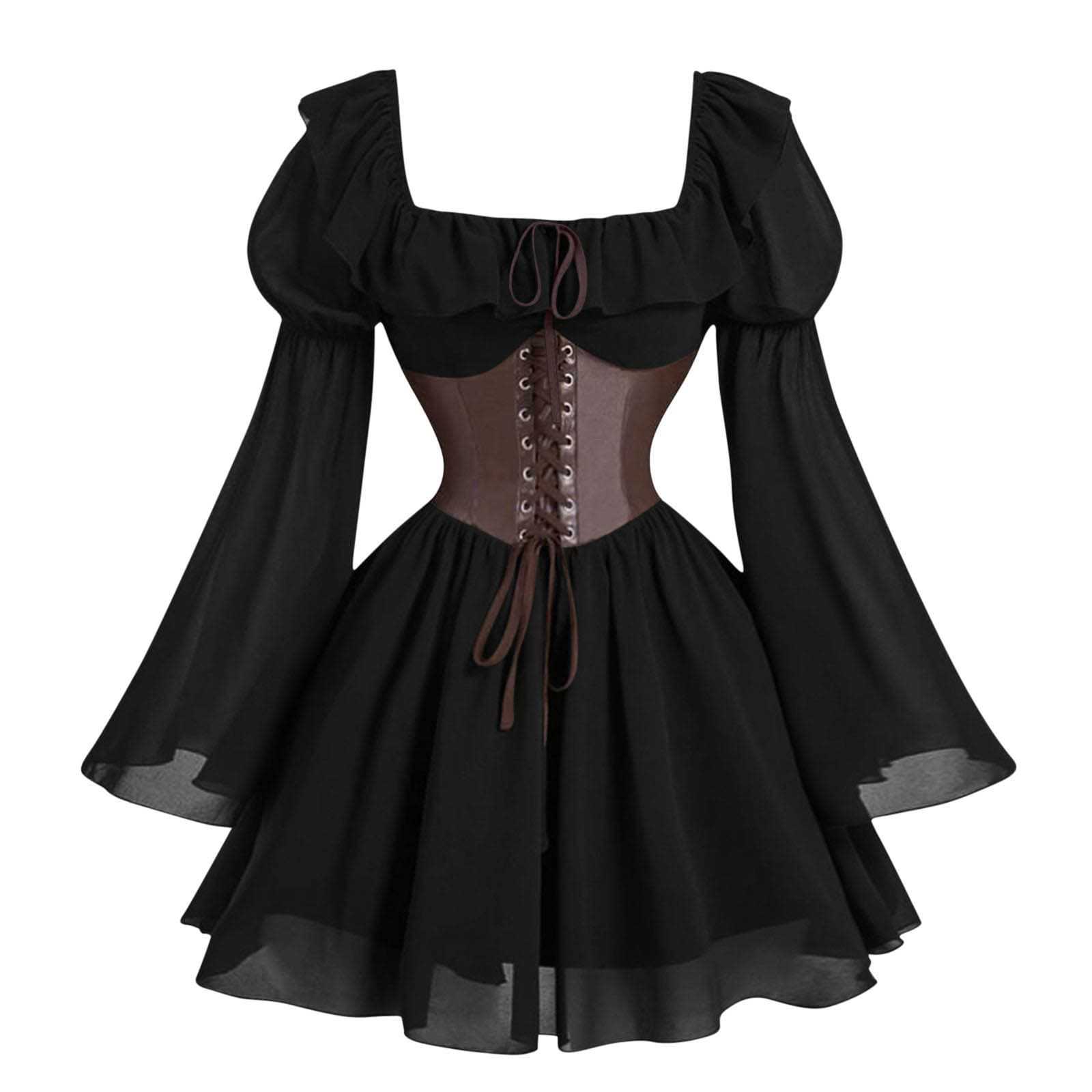 Rönesans Ortaçağ Uzun Kollu Ka - Vintage Victorian Fashion incelemesi ve fiyatı