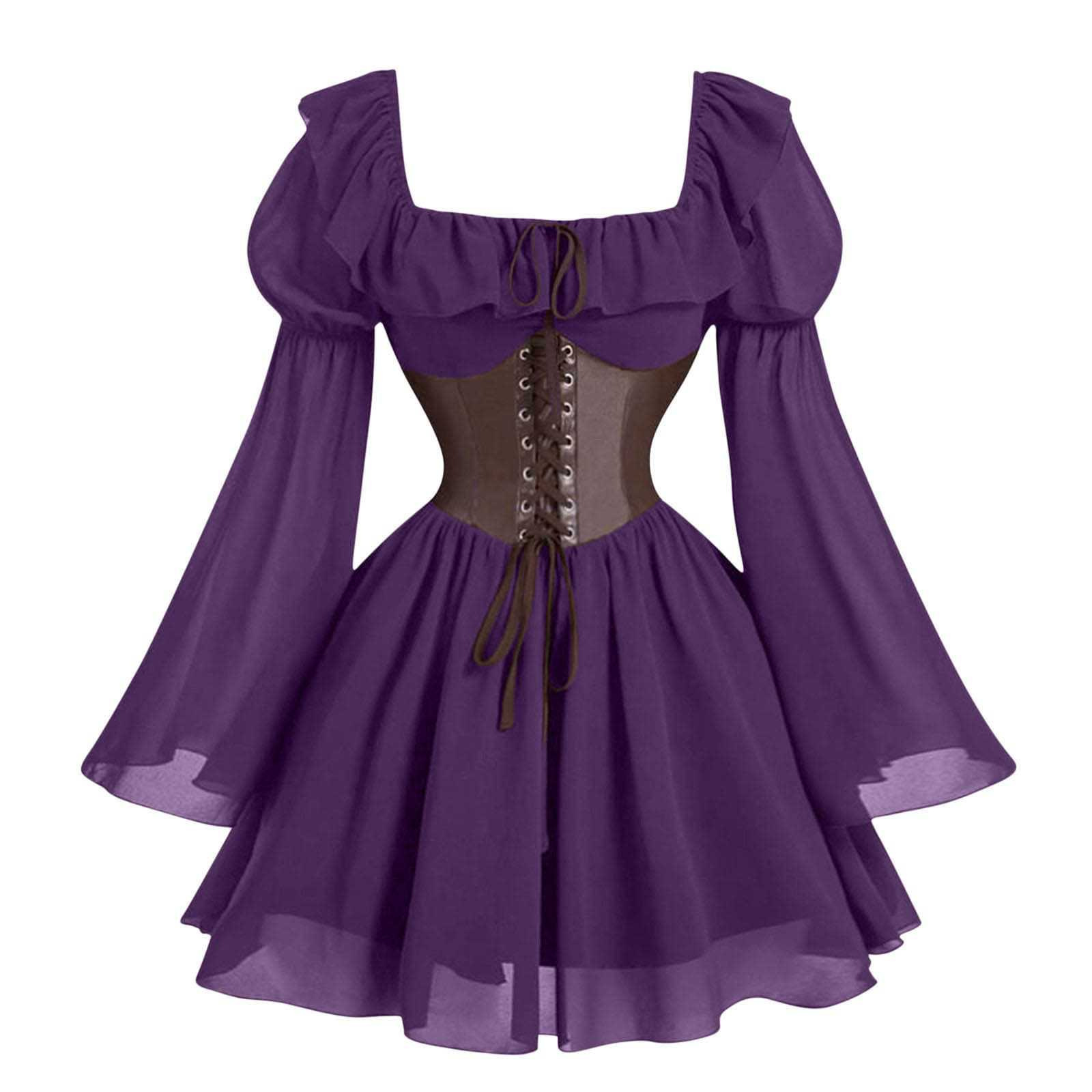 Rönesans Ortaçağ Uzun Kollu Ka - Vintage Victorian Fashion incelemesi ve fiyatı