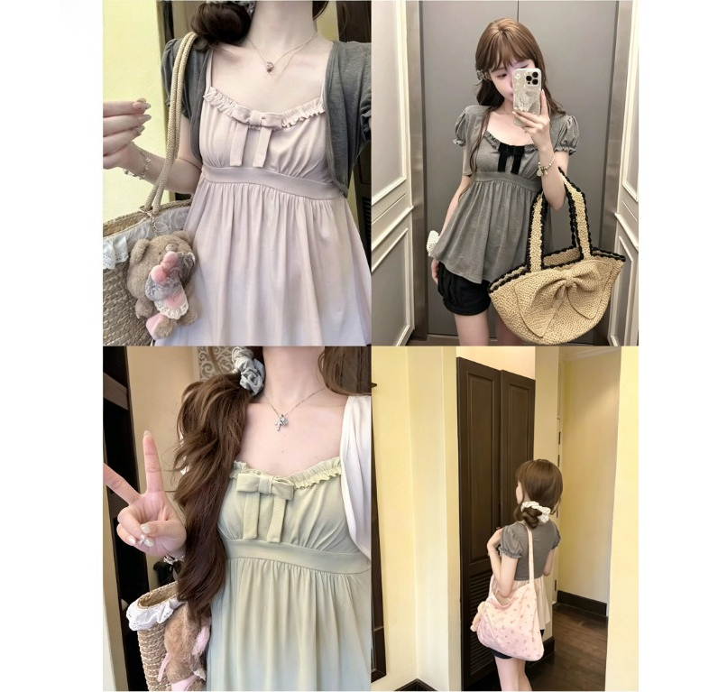 Kore Y2k Kawaii Iki Parçalı Üs - Vintage Fashion Retro Outfit incelemesi ve fiyatı
